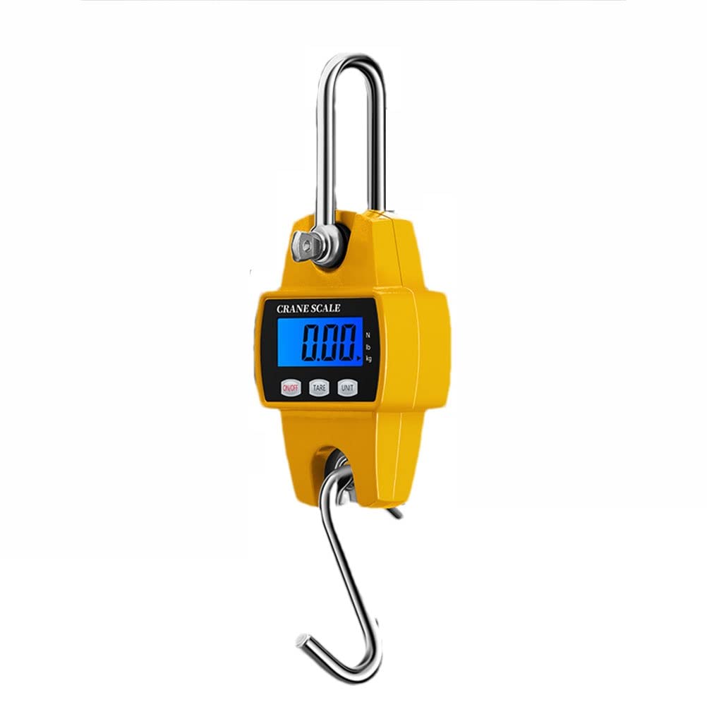 Waga do bagażu, przenośny mini dźwig LCD cyfrowy elektroniczny hak do zawieszania skala pętla skala cyfrowa podróżna waga pocztowa haczyk wędkarski S