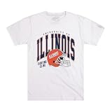 Homefield Illinois Illini Officially Licensed Football T-Shirt | M White