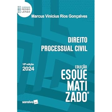 Capa do livro Direito processual civil - Coleção Esquematizado - 15ª edção 2024