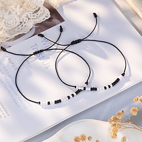 UNGENT THEM Pinky Promise Matching Bracelet for Couples Soulmate Man Distance Relationship Gifts for Women Men Him Her…4