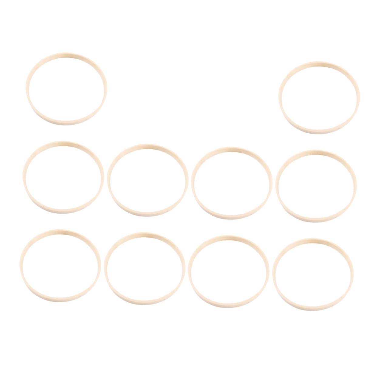 IWOWHERO 10Pcs DIY Embroidery Hoops Craft Tools for Manual Sewing Cross Stitch Projects Home Decoration Versatile for Beginners and DIY Enthusiasts