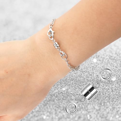 TIESOME 4PCS Double Magnetic Necklace Clasps and Closures - Image 2