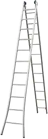 Escada Profissional Articulada e Extensivel 11 Degraus 2X11 em Aluminio Capacidade 120kg