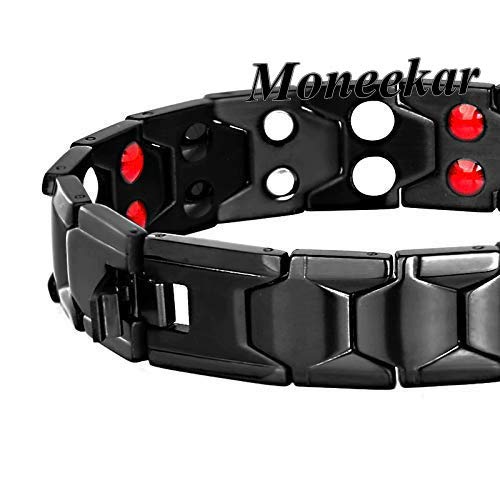 Moneekar Men's Bracelet – Polished Bangle With Hidden Clasp, Stackable Casual Jewelry