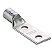 Morris 94158 Short Barrel Compression Lug, Copper, 2 Holes, 2/0, 5/16 Stud, 7/8-inch Hole Spacing.440-.562 ID-OD