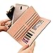 HeySun Wallet Women Cute Bifold Clutch Wallets with Zipper Coin Purse Card Holder Money Clip Gifts for Cat Lovers Black