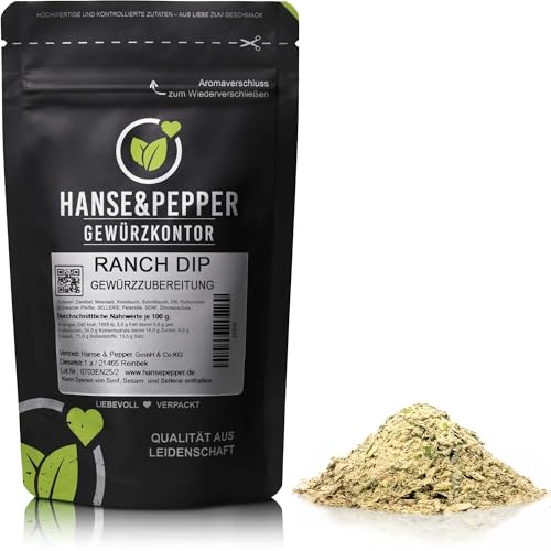 100g Ranch Dip Gewürz authentisch amerikanisches Ranch-Dressing Ranch-Dip Gewürzmischung Quark oder Joghut Dip Sauce
