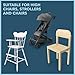 Todays Kids Baby High Chair Cover Pad - Cushion for Wooden high Chairs, High Chair Cover Replacement, Machine Washable & Easy to Install, Clouds Pattern