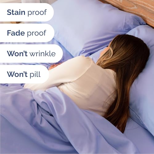 Image of King 6 Piece Bed Sheet Set - Comfy, Breathable & Cooling Sheets - Lavender | Ultra Soft Hotel Luxury Bedding Set w / 8-16 Inch Deep Pockets - 1 Flat & 1 Fitted Sheet & 4 Pillowcases - Wrinkle & Fade Free