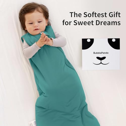 Image of BubblePanda Modal Sleep Sack 2t-3t 1.0 Tog Super Soft Toddler Sleep Sack 24-36 Months for Babies 2-Way Zipper Baby Wearable Blanket