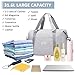 MUSEVOS Gym bag for Women, Travel Duffel Bags with Trolley Sleeve, Weekender Overnight Bag, Carry on Tote Bag Workout Dance Bag with Dry Wet Separated Pocket，Grey