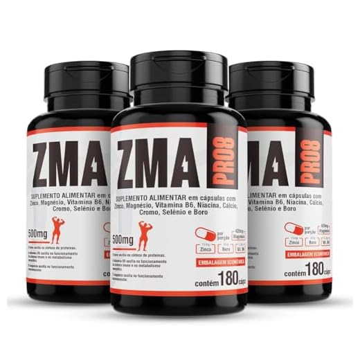 Zma Pro 3x 180cap Magnésio Zinco Boro Cromo Selênio Cálcio