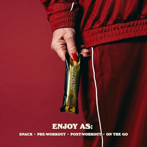 Barebells Protein Bars Salty Peanut - 12 Count, Pack of 2 - Protein Snacks with 20g of High Protein - Low Carb Protein Bar with 1g of Total Sugars - Perfect on The Go Low Carb Snack & Breakfast Bars