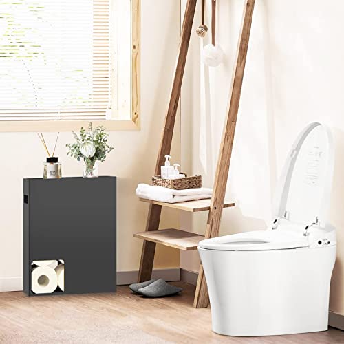 Sikon-Toilet-Paper-Storage-Organizer-Toilet-Paper-Holder-Dispenser-12-Rolls-Compatible-Black-THZ-112