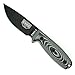 ESEE-3 Fixed Blade Knife with Sheath, 1095 Carbon Steel, Outdoor Knife with 3D Contoured Handle, Made in USA, (Black Blade, Gray/Black G-10 3D Handle)