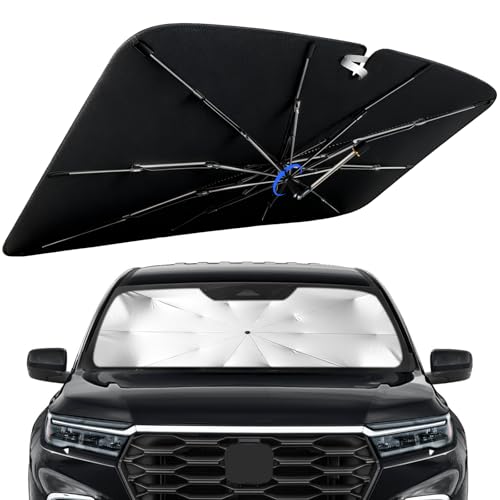 Windshield Sun Shade for Honda Pilot 2016-2026 with 360 Rotating Shaft Custom Fit Umbrella Sunshade for UV Blocking Interior Heat Protection Easy Storage