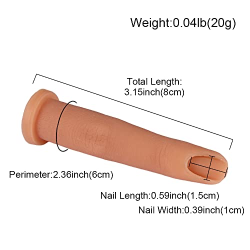 Silicone Nail Practice Fingers For Acrylic Nails, Bendable Fake Training Fingers Nail Manicure Art Finger Model Nail Art Training Tool For Women #TOP4