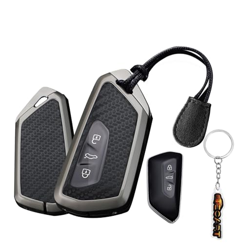 Coque clé VW ID.4 Golf 8 Skoda résout usure boutons étui cuir TPU auto