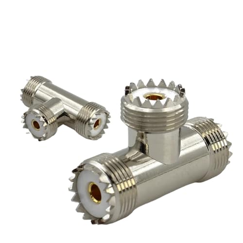 Adaptateur coaxial RF UHF mâle double femelle haute fidélité pour liaisons durables