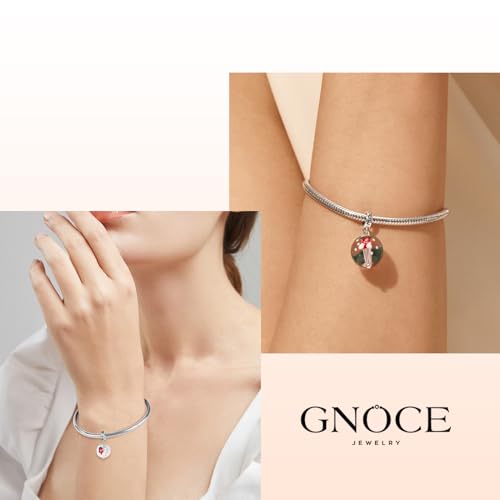 Image of GNOCE Christmas Charm Silver Plated & Sterling Silver Bracelet Gift