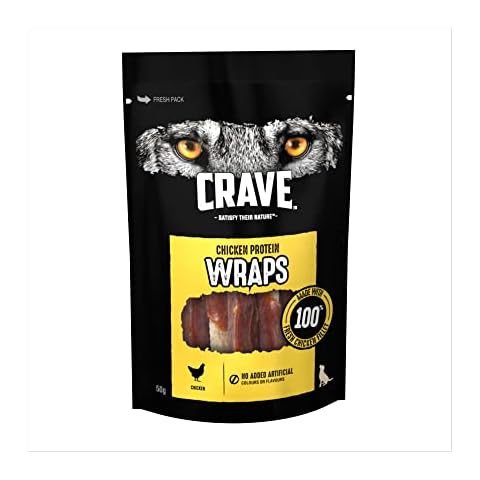 Crave Chicken Protein Wrap Dog Treats Cover