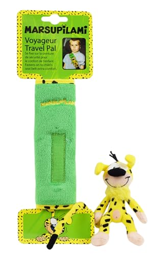 JEMINI 022801 MARSUPILAMI Voyageur protège ceinture de voyage avec peluche 12 cm pour enfant