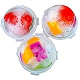 ♥ Gracias a la base flexible hecha de PP + silicona (elastómero termoplástico), puede sacar sin esfuerzo cada cubito de hielo del molde de cubitos de hielo. La silicona PP + no es tóxica, es duradera, resistente y totalmente reciclable.