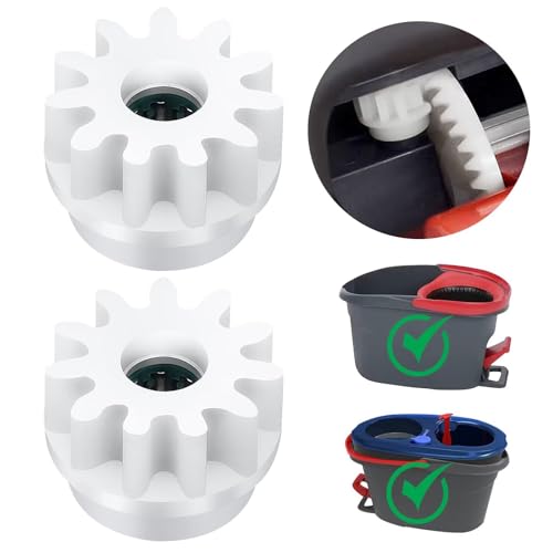 Easy Mop Pedal Broom Spin Replacement One Way Clutch Bearing Bucket Gear Sprockets Repair Compatible with O Cedar Velida and Market 90% Spin Mop and Bucket, Mop Gears, 2 Packs