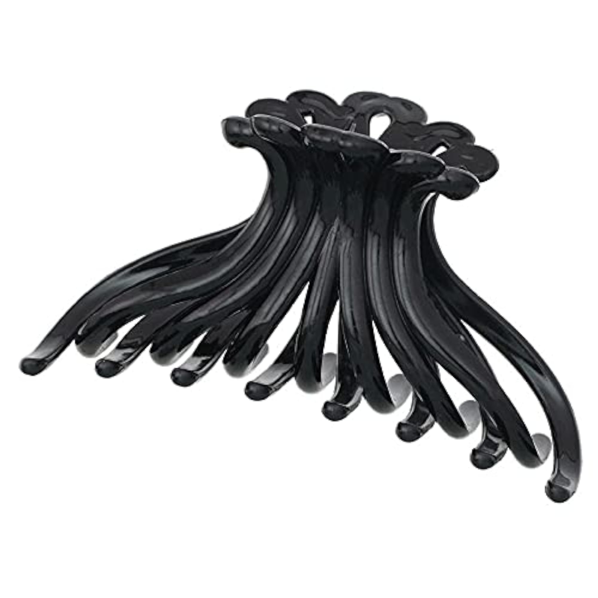 7PCS Solid Color Large Decorative Hair Jaw Clips, Strong Hold