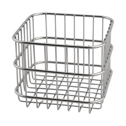 Corbeille à fruits en fil d'acier inoxydable pour la cuisine, convient pour stocker des légumes lavés et des collations (M)