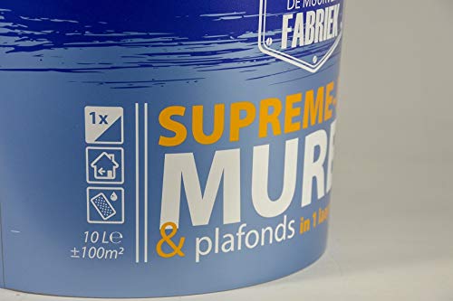 De Muurverffabriek | Muurverf Clean | Wit | Reinigbare muurverf | 10 liter - Image 4