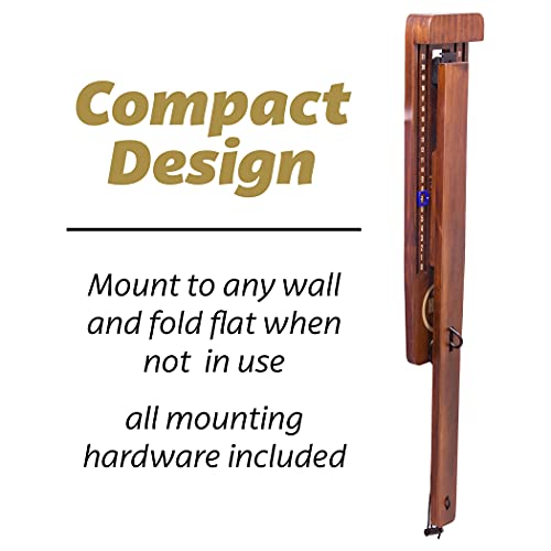 Image of GoSports Hook 21 Wall Mount Ring Swing Game - Play Indoors or Outdoors with Foldable Arm