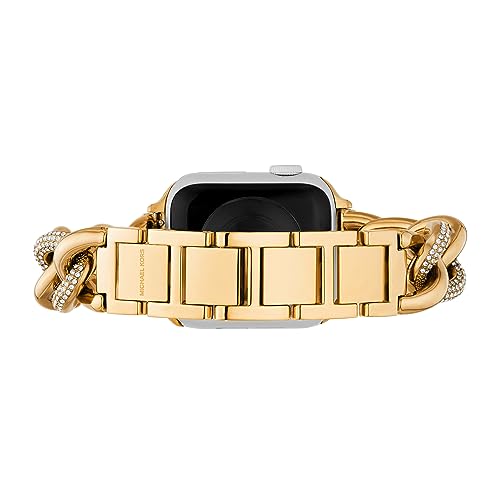 Image of Michael Kors Band for Apple Watch; Stainless Steel Smart Watch Bands for Women; Compatible with Apple Watch 38mm, 40mm, 41mm