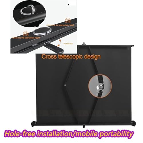 Pantalla portátil retráctil para proyector 20 pulgadas miniatura 5