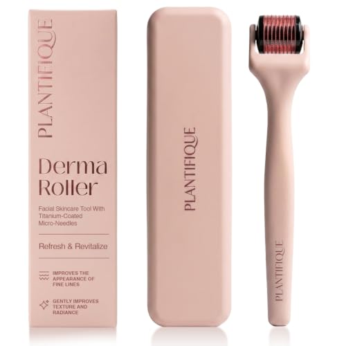 PLANTIFIQUE Derma Roller for Hair and Skin in Pink