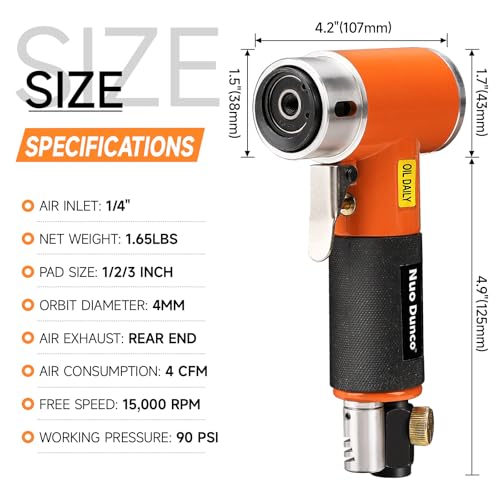 NuoDunco 1/2/3 Inch Mini Air Sander