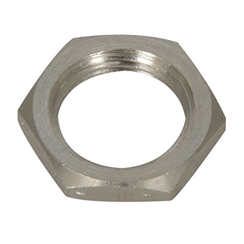 Keystone 1456 Hex Nut, Mounting Hardware, 3/8"-32 Thread, 0.493 Inch Hex X 0.09 Inch Thick, Nickel Plated Brass cover