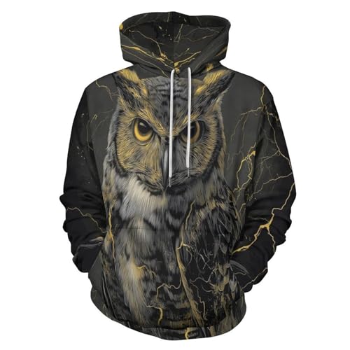 Sweatshirt a capuche homme chouette pour vos sorties urbaines et moments de détente