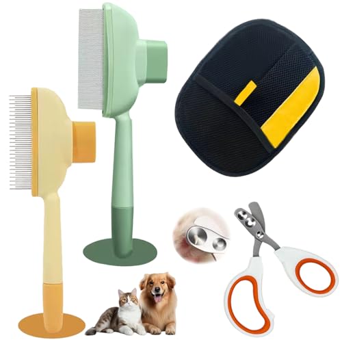 Zenbrush for Cat Flea Comb for Cats Viorane Pets Remover Gloves Pets Hairs Removal Cat Brush Dog Brush Pet Hair Clean Tool