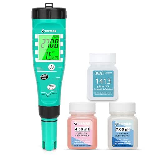 pH Meter for Hydroponics EC pH Monitor pH ppm Tester