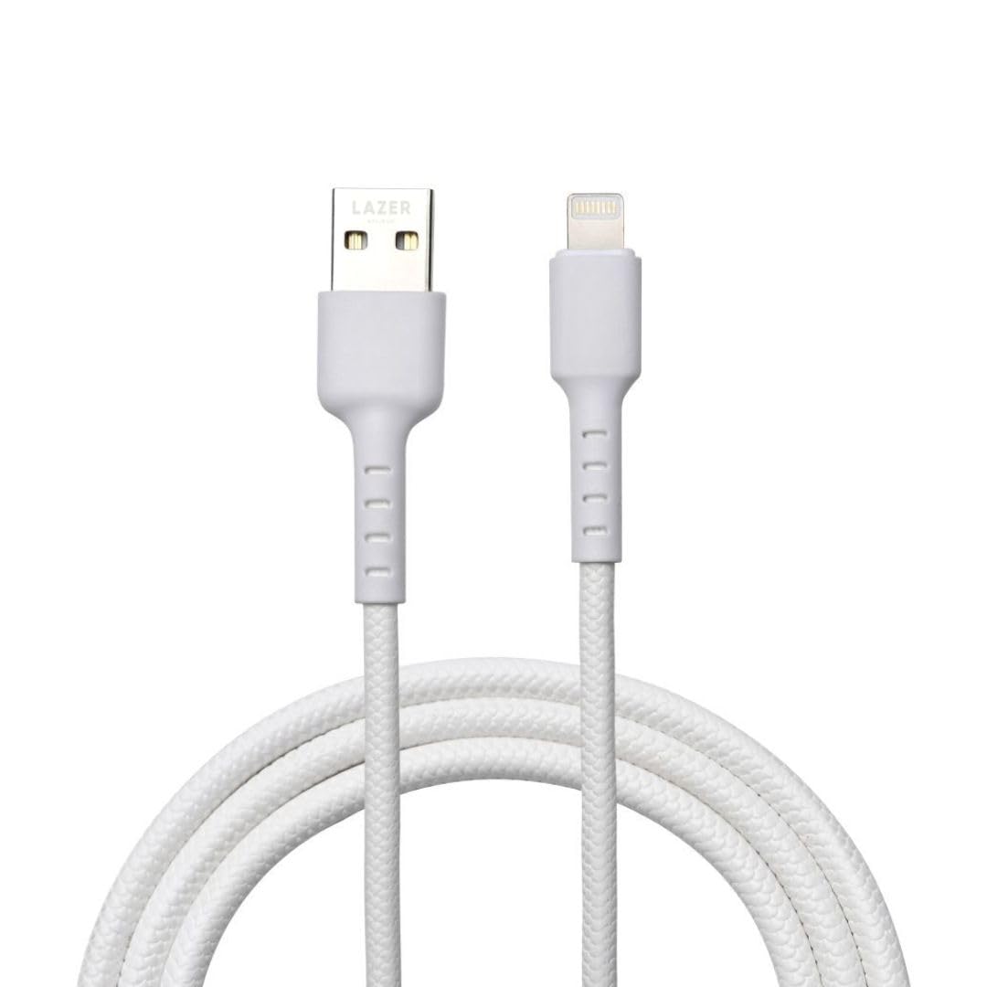 Lazer iPhone USB Charging Cable | High-Speed Data Transfer & Fast Charging Cord |Tangle-free with 3.5A High Speed Cable & Anti-Interference | Compatible High-Speed Data Transfer & Fast Charging Cord (B0C3CZ1LDN) Amazon Price History, Amazon Price Tracker