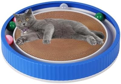 Tablero Rascador Redondo Para Gatos, Almohadilla Rascadora Redond...