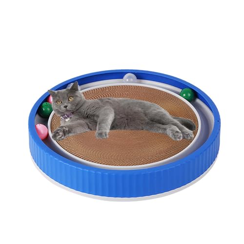 Tablero Rascador Redondo Para Gatos, Almohadilla Rascadora Redond...