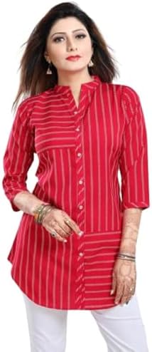 Keshubaba Women's Polyester Crepe Short Tunic Top | short kurti for jeans for women |kurti tops | short kurti | short kurti for women | short kurti for girls