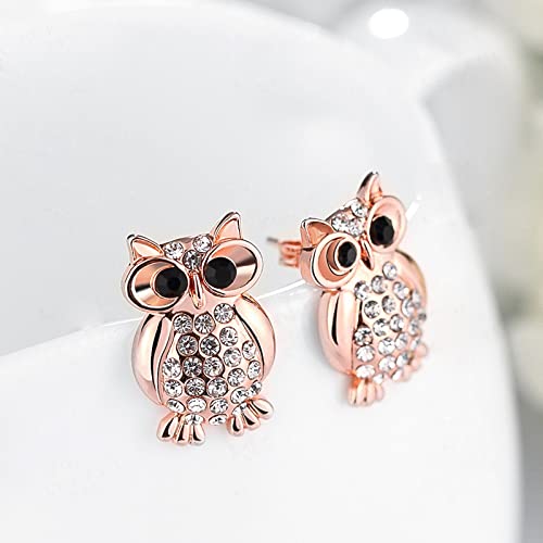 Boucles d'oreilles clous roses avec zircon blanc, le cadeau idéal pour elle - 2