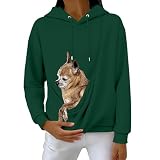 Sudadera con capucha con bolsa para perro, talla grande, sudadera divertida con bolsillo canguro, bonita sudadera con capucha para mascotas, sudadera de otoño e invierno, sudaderas de manga larga para