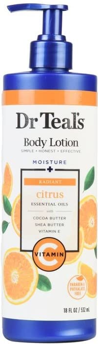 Dr. Teal's Vitamin C & Citrus Glow & Radiance Body Lotion 18oz - All Skin Types