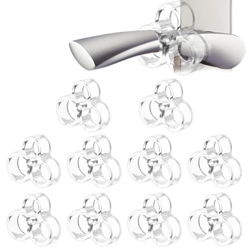 KIRZAX 10PCS Topes para Puertas, Transparente Topes para Puertas Silicona,Tope de Puerta para Protección de Paredes y Muebles,Protectores para Picaporte de Puerta y Ventana