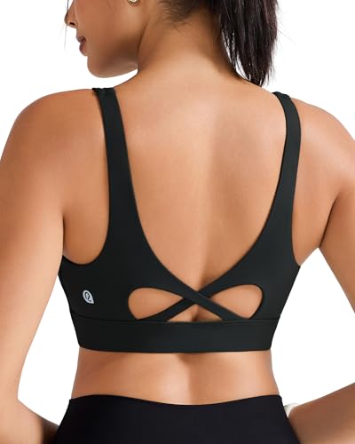 Image of RUNNING GIRL Sports Bra for Women High Support, Molded Cup High Impact Sports Bras with Sewn in Pads Workout Running Bra
