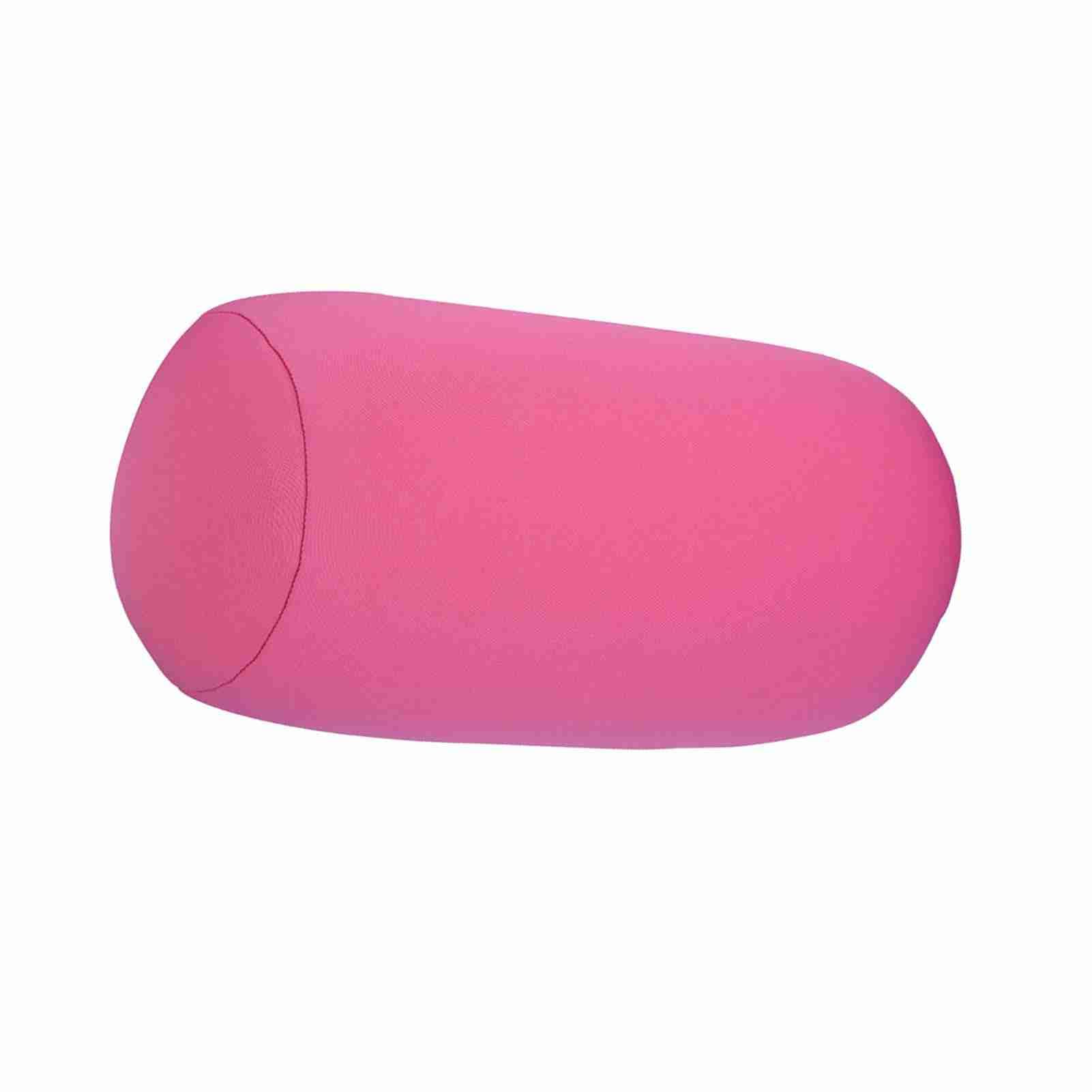 Walmeck Cuscino da Viaggio in Morbida Schiuma con Microsfere per il Collo, Supporto per Casa, Ufficio, Auto, Aereo, Dormire, Relax, Testa, Collo, Polsi, Comfort, Rosso, Rosa, (Rosa)